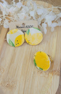 Box Kdo : boucles d'oreille Romy et bague Romy motif citron