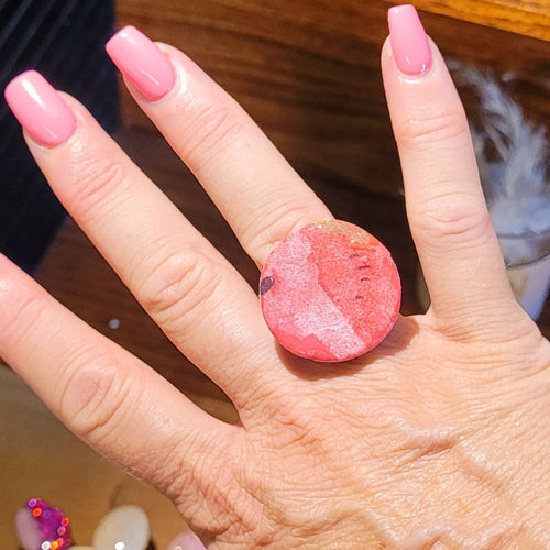 Bague réglable Romy Pastèque