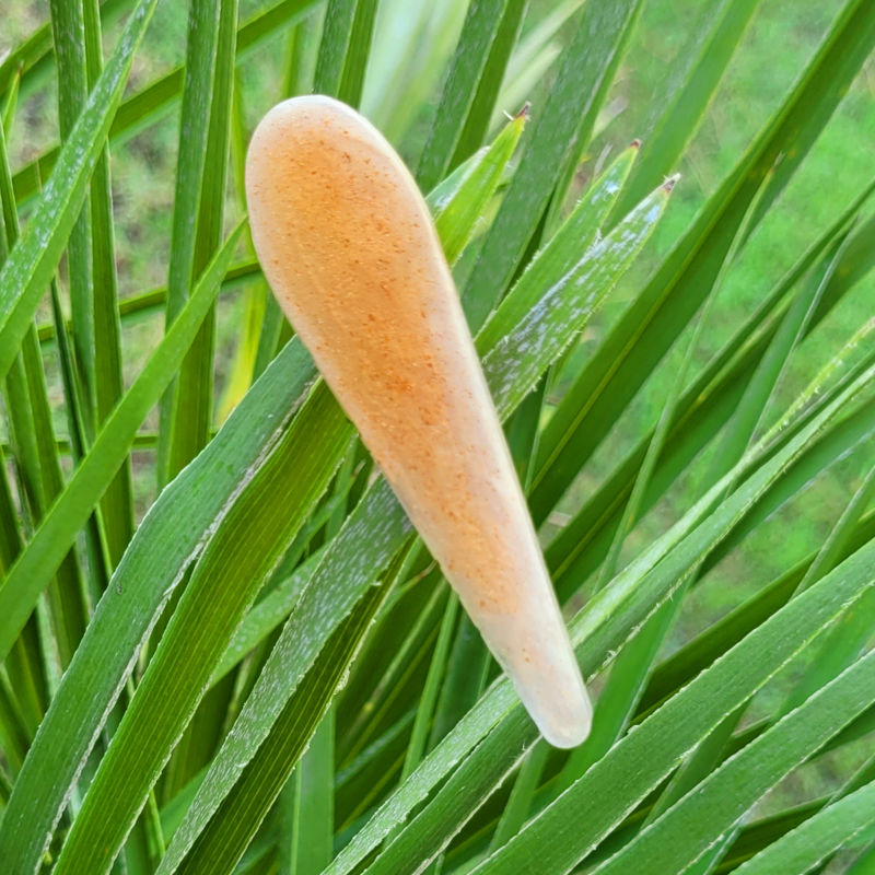 Barrette nacrée dorée