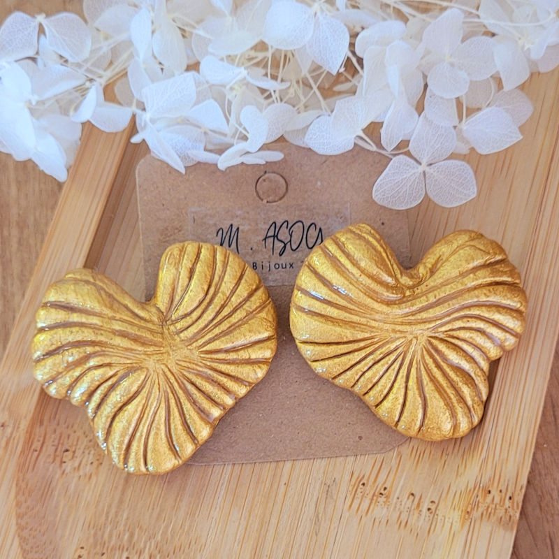 Boucles d'oreilles Carla doré