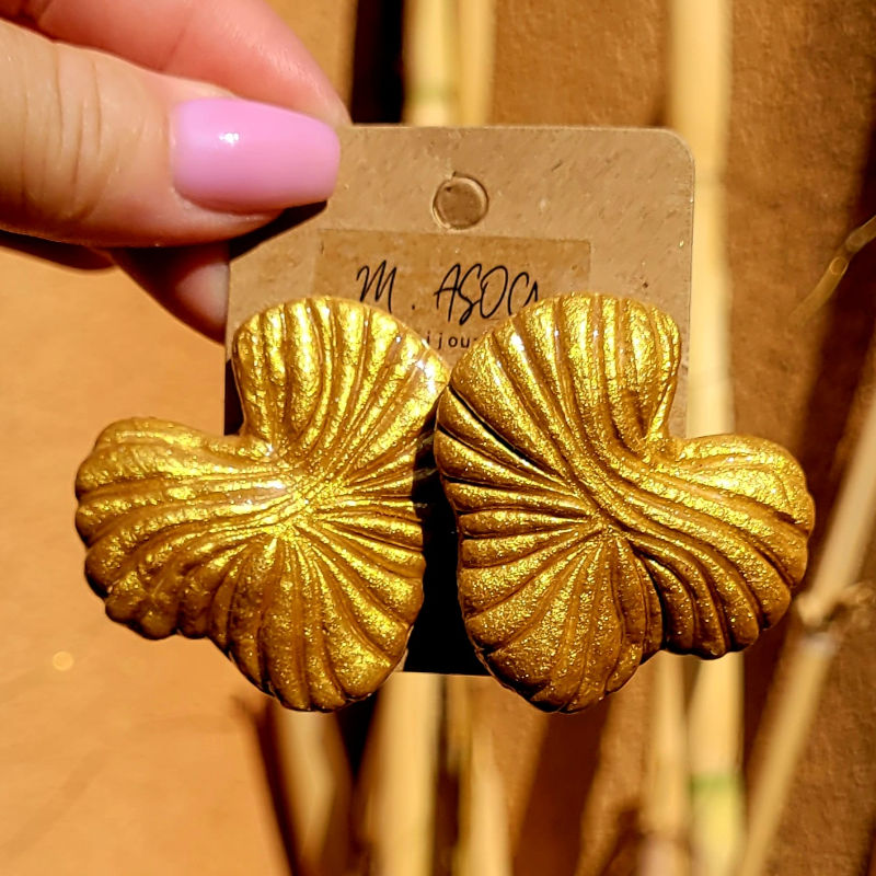 Boucles d'oreilles Carla doré