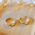 Boucles d'oreille Créole dorée pampille Coeur réversible Léopard rouge doré et pailleté doré
