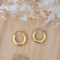Boucles d'oreille Créole dorée pampille Coeur réversible Léopard rosé cuivré caramel orange et pailleté rosé cuivré