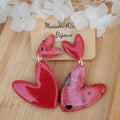 Boucle d'oreilles Double Love motif pastèque