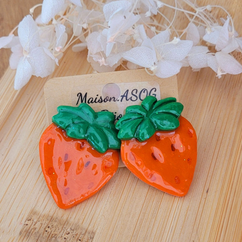 Boucles d'oreilles Fruit Fraise