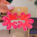 Boucles d'oreilles Giulia Rose Fluo Pailleté