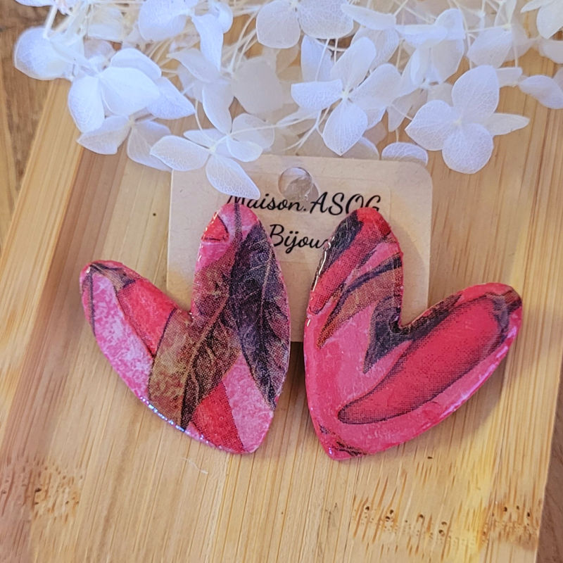 Boucles d'Oreille Maxi Love Piment
