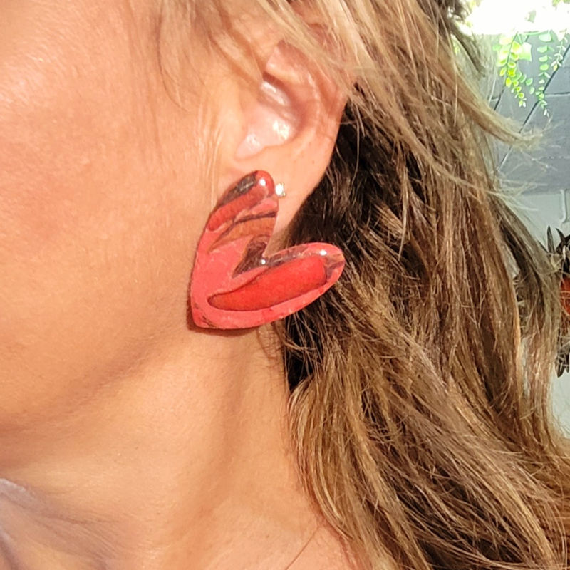 Boucles d'Oreille Maxi Love Piment
