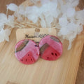 Boucles d'oreilles Romy motif pastèque
