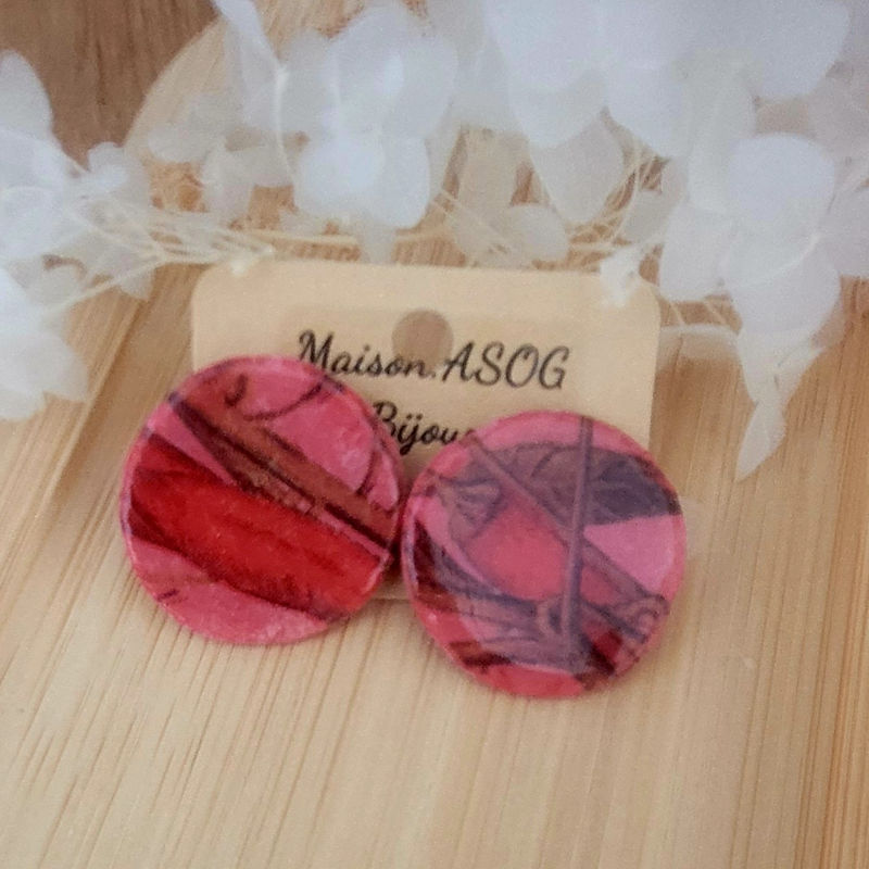 Boucles d'oreilles Romy motif piment