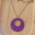 Collier chaîne dorée Camille violine