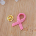Pin's ruban rose pailleté rose bonbon